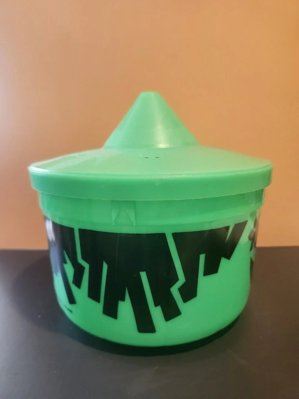 Vintage 1986~McDonald's~Halloween~Witch~Boo Bucket~Pail w/Lid~No Handle~Green